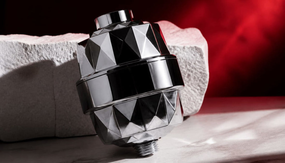 HolyH₂O Shower Mate inline shower filter lifestyle photo