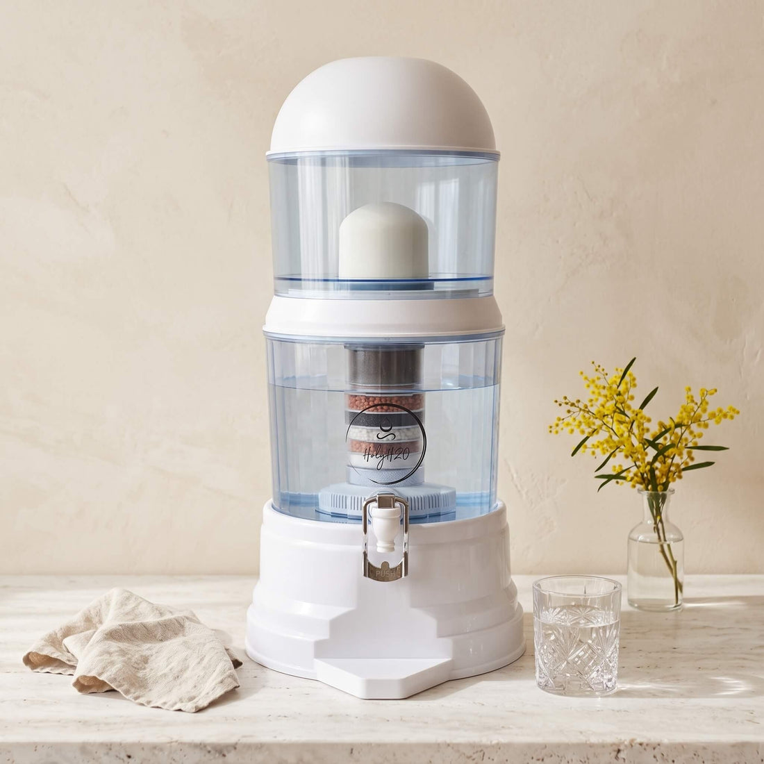 HolyH₂O Trinity benchtop water filter for Melbourne homes