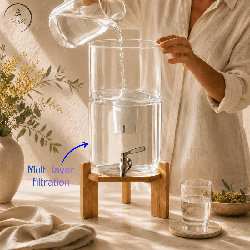 HolyH₂O™ Trinity | Remove Fluoride, Chlorine & Heavy Metals from Aussie Tap Water