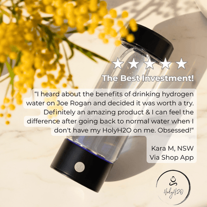 Hydronizer | Australia's Highest-Rated SPE PEM Hydrogen Water Bottle by HolyH₂O™