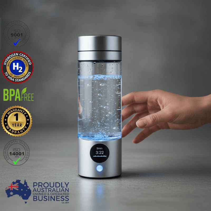 Hydronizer | Australia's Highest-Rated SPE PEM Hydrogen Water Bottle by HolyH₂O™