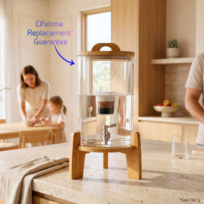 9L Glass Trinity by HolyH₂O™ | Remove Chlorine & Contaminants from Aussie Tap Water