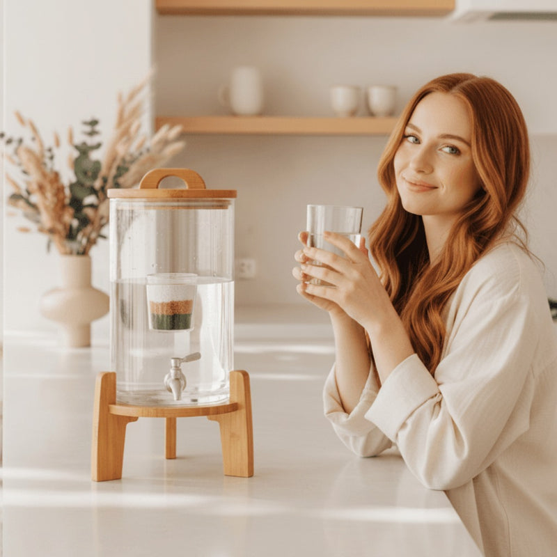 Glass Trinity water filter by HolyH₂O