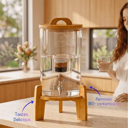 9L Glass Trinity by HolyH₂O™ | Remove Chlorine & Contaminants from Aussie Tap Water