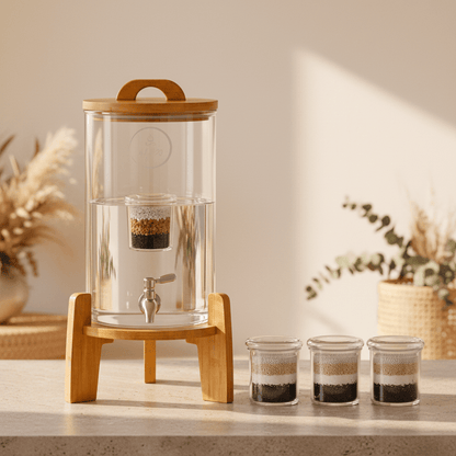 9L Glass Trinity by HolyH₂O™ | Remove Chlorine & Contaminants from Aussie Tap Water